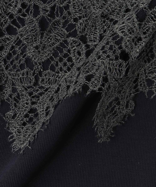 DRESSLAVE(ドレスレイブ)の「lace twinset skirt(レースツインセットスカート)(スカート・レディース・ホワイト/ネイビー・38)」の22枚目の写真