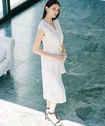 Asymmetric Off-Shoulder Drape One Piece オフショルアシメトリー