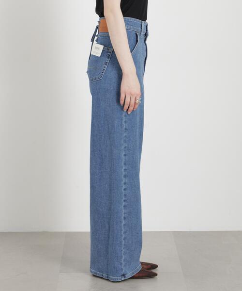 SOMETHING(サムシング)の「SOMETHING/LISA LACE UP WIDE(デニムパンツ・レディース・ブルー/ダークブルー・M/S/XS)」の11枚目の写真