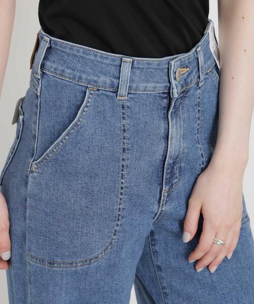 SOMETHING(サムシング)の「SOMETHING/LISA LACE UP WIDE(デニムパンツ・レディース・ブルー/ダークブルー・M/S/XS)」の14枚目の写真