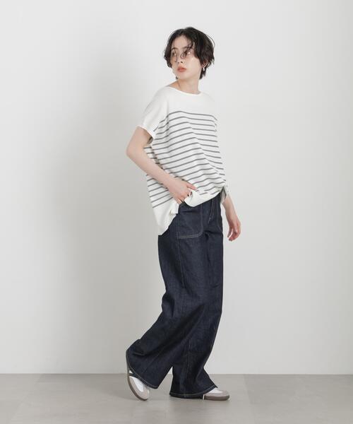 SOMETHING(サムシング)の「SOMETHING/LISA LACE UP WIDE(デニムパンツ・レディース・ブルー/ダークブルー・M/S/XS)」の21枚目の写真