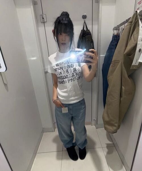 AFTERNUDE(アフターヌード)の「ユメT(ホワイト)(Tシャツ/カットソー・レディース・その他・FREE)」の4枚目の写真