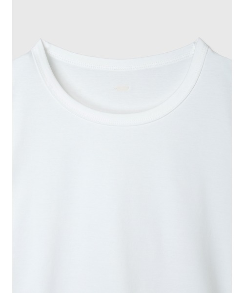 anuans(アニュアンス)の「シルクタッチコットンレーストリムコンパクトTシャツ(Tシャツ/カットソー・レディース・ホワイト/ブラック・SMALL/MEDIUM)」の17枚目の写真