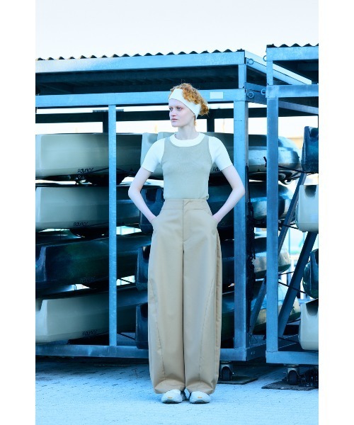 nagonstans（ナゴンスタンス）の「oval wide pants（その他パンツ・レディース・ベージュ/ダークネイビー/ホワイト・SMALL/MEDIUM）」の20枚目の写真
