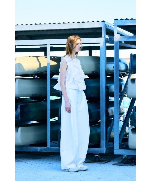 nagonstans（ナゴンスタンス）の「oval wide pants（その他パンツ・レディース・ベージュ/ダークネイビー/ホワイト・SMALL/MEDIUM）」の5枚目の写真