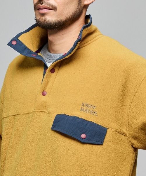 KRIFF MAYER(クリフメイヤー)の「ブークレハイネックT(Tシャツ/カットソー・メンズ・マスタード/ブラック/カラフル/サンドベージュ/オリーブ・LARGE/X-LARGE/MEDIUM)」の20枚目の写真