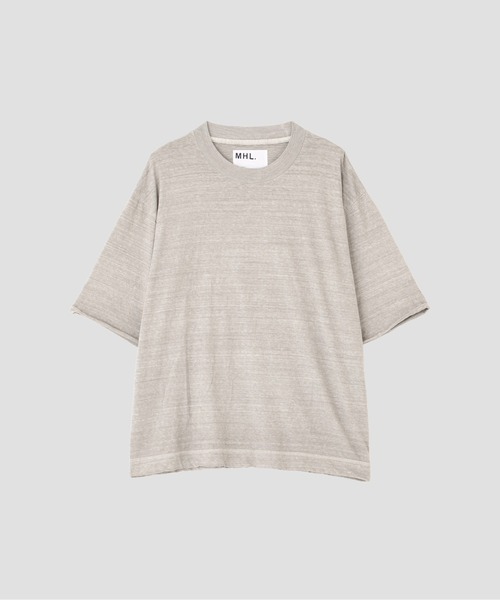 MHL.(エムエイチエル)の「CARBON DYED COTTON LINEN(Tシャツ/カットソー・メンズ・グレー・LARGE/MEDIUM)」の1枚目の写真