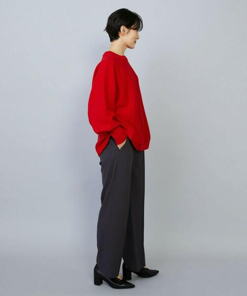 MOGA(モガ)の「バッグブラッシュストレッチストレートパンツ(その他パンツ・レディース・チャコールグレー/オフホワイト/ブラック・1/2/3)」の12枚目の写真