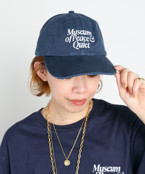 AP STUDIO（エーピーストゥディオ）の「【Museum of Peace & Quiet】MID CENTURY CAP（キャップ・レディース・ネイビー/グリーン・FREE）」の3枚目の写真