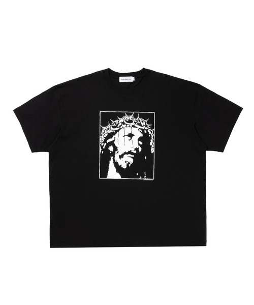 COOTIE PRODUCTIONS(クーティープロダクションズ)の「Print S/S Tee - JESUS(Tシャツ/カットソー・メンズ・ブラック/ホワイト・MEDIUM/LARGE/X-LARGE/SMALL)」の2枚目の写真