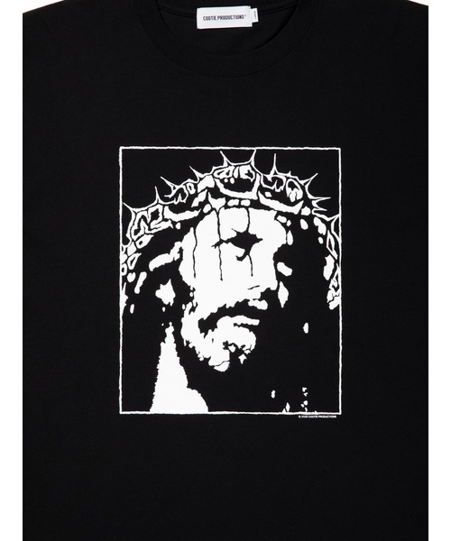 COOTIE PRODUCTIONS(クーティープロダクションズ)の「Print S/S Tee - JESUS(Tシャツ/カットソー・メンズ・ブラック/ホワイト・MEDIUM/LARGE/X-LARGE/SMALL)」の9枚目の写真