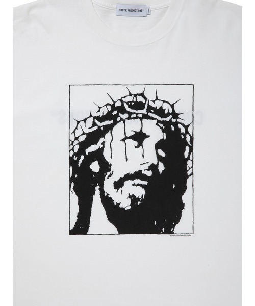 COOTIE PRODUCTIONS(クーティープロダクションズ)の「Print S/S Tee - JESUS(Tシャツ/カットソー・メンズ・ブラック/ホワイト・MEDIUM/LARGE/X-LARGE/SMALL)」の4枚目の写真