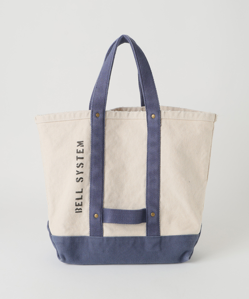 AP STUDIO(エーピーストゥディオ)の「【BELL SYSTEM/ベルシステム】別注Distressed Tote Bag(トートバッグ・レディース・ネイビー/ブラウン・FREE)」の7枚目の写真