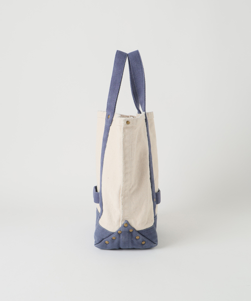 AP STUDIO(エーピーストゥディオ)の「【BELL SYSTEM/ベルシステム】別注Distressed Tote Bag(トートバッグ・レディース・ネイビー/ブラウン・FREE)」の8枚目の写真