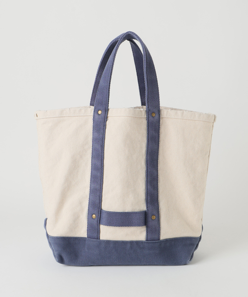 AP STUDIO(エーピーストゥディオ)の「【BELL SYSTEM/ベルシステム】別注Distressed Tote Bag(トートバッグ・レディース・ネイビー/ブラウン・FREE)」の9枚目の写真