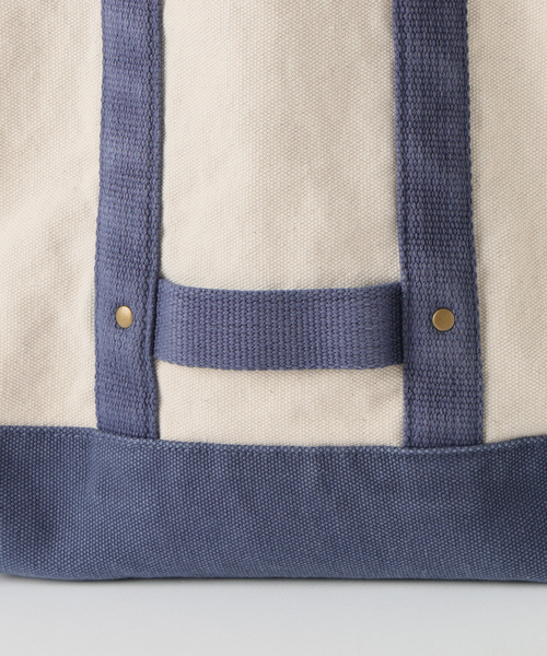 AP STUDIO(エーピーストゥディオ)の「【BELL SYSTEM/ベルシステム】別注Distressed Tote Bag(トートバッグ・レディース・ネイビー/ブラウン・FREE)」の12枚目の写真