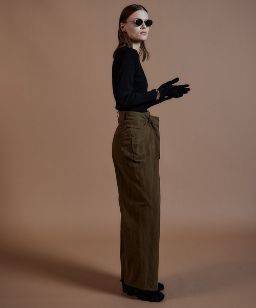 MAISON SPECIAL(メゾンスペシャル)の「Glove Rib Jersey Top/グローブリブカットソートップス(Tシャツ/カットソー・レディース・ブラウン/ブラック/パープル・FREE)」の19枚目の写真