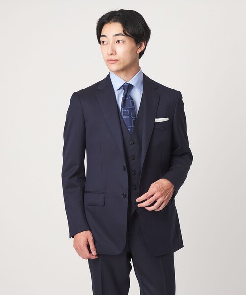 green label relaxing(グリーンレーベルリラクシング)の「コットン ヘリンボーン ワイドカラー ドレスシャツ -形態安定-(ビジネスシャツ・メンズ・ホワイト/ライトブルー/ライトグレー・43cm/39cm/42cm/41cm/40cm/37cm/38cm)」の4枚目の写真
