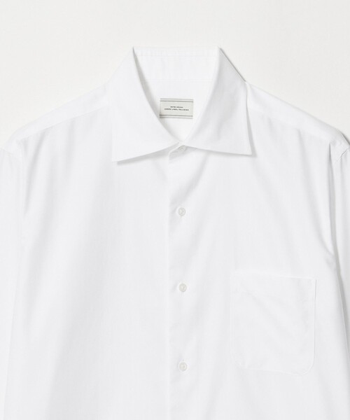 green label relaxing(グリーンレーベルリラクシング)の「コットン ヘリンボーン ワイドカラー ドレスシャツ -形態安定-(ビジネスシャツ・メンズ・ホワイト/ライトブルー/ライトグレー・43cm/39cm/42cm/41cm/40cm/37cm/38cm)」の17枚目の写真