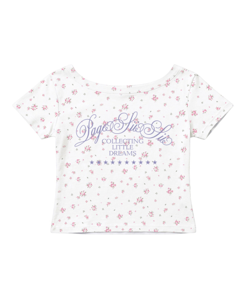 PAGESIISII(ページシシ)の「コレクティングリトルドリームスプリンティングドットワンショルダー スリムフィット半袖Tシャツ ブラック(Tシャツ/カットソー・レディース・その他・MEDIUM)」の4枚目の写真