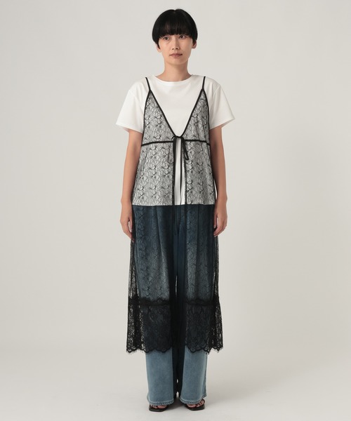 Elura(エルーラ)の「レースキャミワンピース/1064333(ワンピース・レディース・ブラック・FREE)」の8枚目の写真