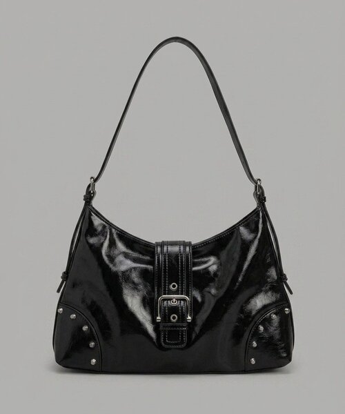 Mavie..7(メヴィセットゥ)の「【Mavie..7】スタッズ&ビッグバックルBAG(ショルダーバッグ・レディース・ブラック・FREE)」の5枚目の写真