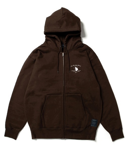 430(フォーサーティ)の「mpa4189-WOLF Z-U PARKA ジップアップパーカー(26-189)(パーカー・メンズ・ブラック/ネイビー/ヘザーグレー/チャコールグレー/ブラウン・1/2/3/0)」の4枚目の写真