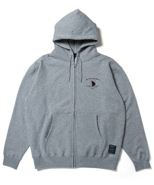 430(フォーサーティ)の「mpa4189-WOLF Z-U PARKA ジップアップパーカー(26-189)(パーカー・メンズ・ブラック/ネイビー/ヘザーグレー/チャコールグレー/ブラウン・1/2/3/0)」の12枚目の写真