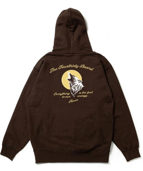 430(フォーサーティ)の「mpa4189-WOLF Z-U PARKA ジップアップパーカー(26-189)(パーカー・メンズ・ブラック/ネイビー/ヘザーグレー/チャコールグレー/ブラウン・1/2/3/0)」の7枚目の写真