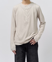 Lui's | レイヤードヘンリーネックカットソー(Tシャツ/カットソー)