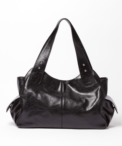 PAGEBOY(ページボーイ)の「ベルトデザインバッグ【500mlペットボトル/A4ファイル/PC収納可能/2WAY】(トートバッグ・レディース・ブラック・FREE)」の8枚目の写真