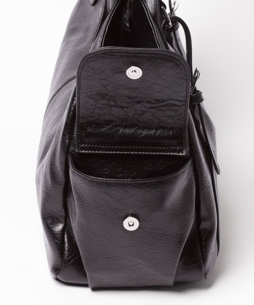 PAGEBOY(ページボーイ)の「ベルトデザインバッグ【500mlペットボトル/A4ファイル/PC収納可能/2WAY】(トートバッグ・レディース・ブラック・FREE)」の10枚目の写真