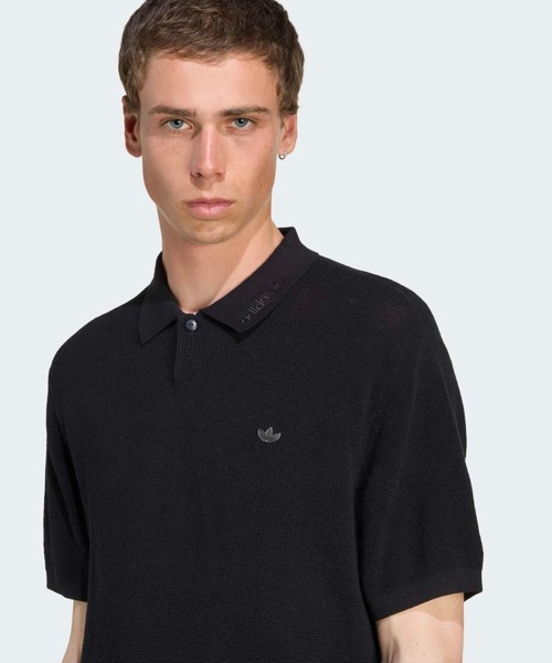 adidas(アディダス)の「プレミアムポロ / アディダスオリジナルス adidas Originals(ポロシャツ・メンズ・ブラック・X-LARGE/XX-LARGE/X-SMALL/XX-SMALL/3XL/LARGE/MEDIUM/SMALL)」の4枚目の写真
