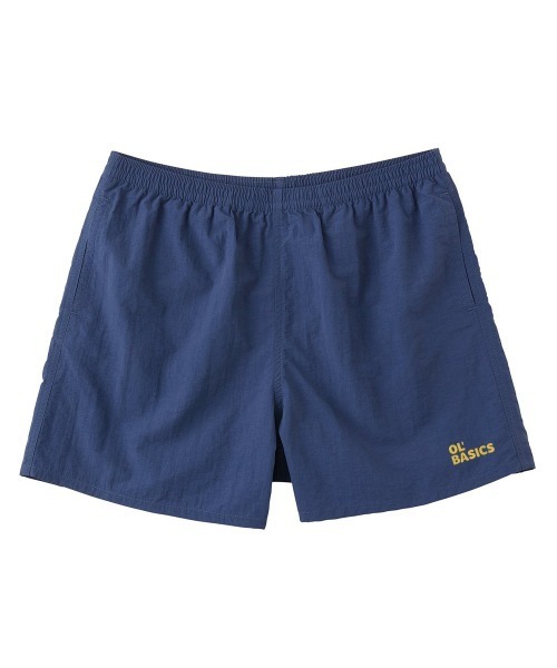 Ol' Basics（オールベーシックス）の「Ol' Basics（オール・ベーシックス） ショートパンツ ベーシックロゴ 刺繍 ナイロン 膝上丈 水陸両用 バギーショーツ パンツ アメカジ カジュアル アウトドア レジャー フェス 夏 レディース ユニセックス（その他パンツ・レディース・サンドベージュ/カモフラージュ/オリーブ/グレー/イエロー/オレンジ/パープル/ネイビー/ブラック/ブルーグリーン/スモーキーグリーン系/コーラル/ブルー系/ブラウン系・XS/S）」の7枚目の写真