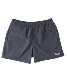 Ol' Basics(オール・ベーシックス) ショートパンツ ベーシックロゴ 刺繍 ナイロン 膝上丈 水陸両用 バギーショーツ パンツ アメカジ カジュアル アウトドア レジャー フェス 夏 レディース ユニセックス