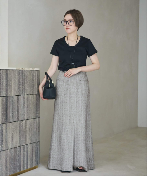 plage（プラージュ）の「Light tweed スカート（スカート・レディース・ベージュ・34）」の2枚目の写真
