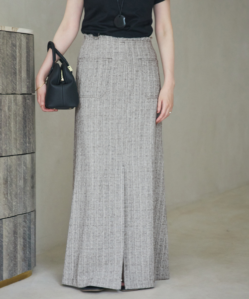 plage（プラージュ）の「Light tweed スカート（スカート・レディース・ベージュ・34）」の6枚目の写真