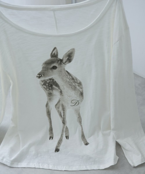 Ulysses(ユリシス)の「バンビプリントオフショルカットソー(Tシャツ/カットソー・レディース・ホワイト・M)」の21枚目の写真
