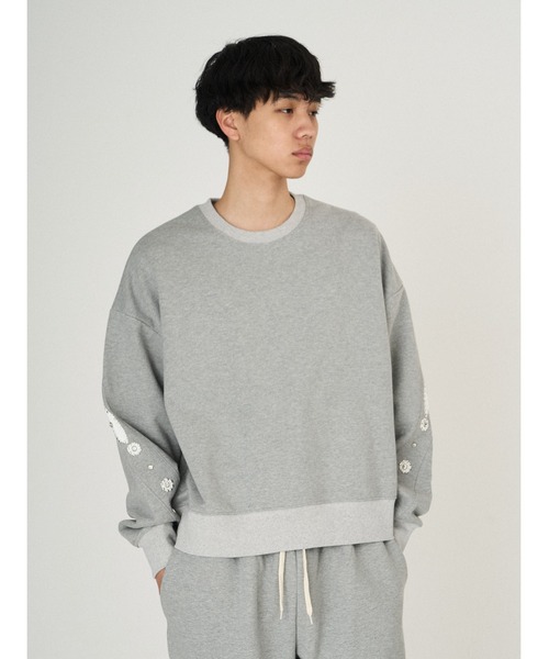 DISCOVERED（ディスカバード）の「STUD'S PULLOVER（スウェット・メンズ・グレー・SMALL/LARGE）」の3枚目の写真
