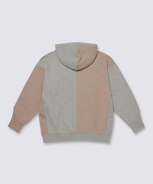 VANS(バンズ)の「BLOCK BY BLOCK フルジップ フーディー / TDC FULL ZIP HOODIE oatmeal VN000H2K2N11(パーカー・メンズ・グレー・MEDIUM/X-LARGE/SMALL)」の2枚目の写真