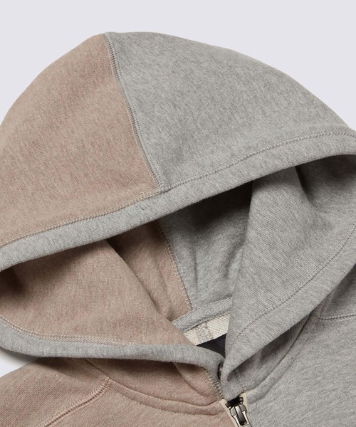 VANS(バンズ)の「BLOCK BY BLOCK フルジップ フーディー / TDC FULL ZIP HOODIE oatmeal VN000H2K2N11(パーカー・メンズ・グレー・MEDIUM/X-LARGE/SMALL)」の3枚目の写真