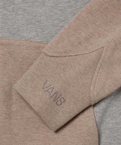 VANS(バンズ)の「BLOCK BY BLOCK フルジップ フーディー / TDC FULL ZIP HOODIE oatmeal VN000H2K2N11(パーカー・メンズ・グレー・MEDIUM/X-LARGE/SMALL)」の5枚目の写真