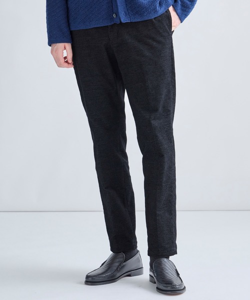 MEN'S BIGI（メンズビギ）の「杢コーデュロイクリースラインパンツ［ストレッチ］（スラックス・メンズ・ブラック/ワイン/ネイビー・01/03/04/02）」の2枚目の写真
