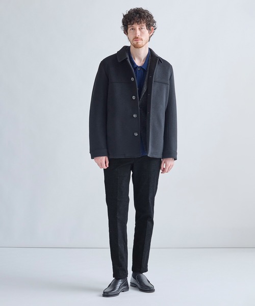MEN'S BIGI（メンズビギ）の「杢コーデュロイクリースラインパンツ［ストレッチ］（スラックス・メンズ・ブラック/ワイン/ネイビー・01/03/04/02）」の8枚目の写真