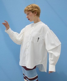 GATHER SLEEVE SHIRT