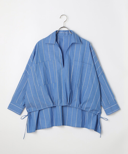 COMME CA ISM(コムサイズム)の「ストライプ スキッパーブラウス(シャツ/ブラウス・レディース・ブルー系その他/グレー系その他・FREE)」の20枚目の写真