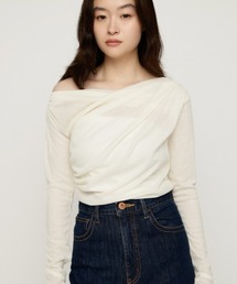 TUCK DRAPE CUT TOPS タックドレープカットトップス 秋服