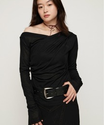 TUCK DRAPE CUT TOPS タックドレープカットトップス 秋服