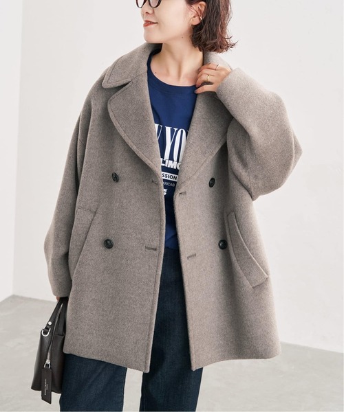 Spick & Span(スピックアンドスパン)の「《新色有り / 追加》TICCA / ティッカ ピーコート(ピーコート・レディース・ブラウン/ネイビー/ベージュ系その他・FREE)」の2枚目の写真