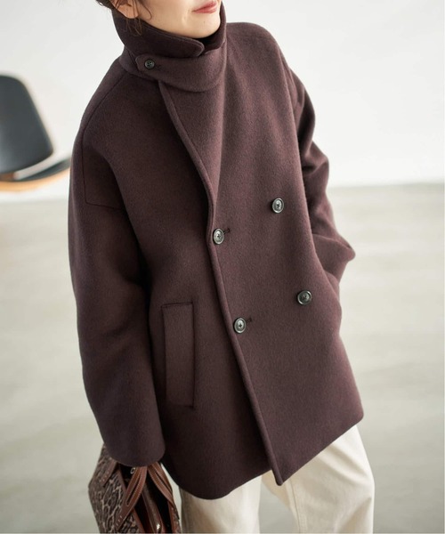 Spick & Span(スピックアンドスパン)の「《新色有り / 追加》TICCA / ティッカ ピーコート(ピーコート・レディース・ブラウン/ネイビー/ベージュ系その他・FREE)」の1枚目の写真
